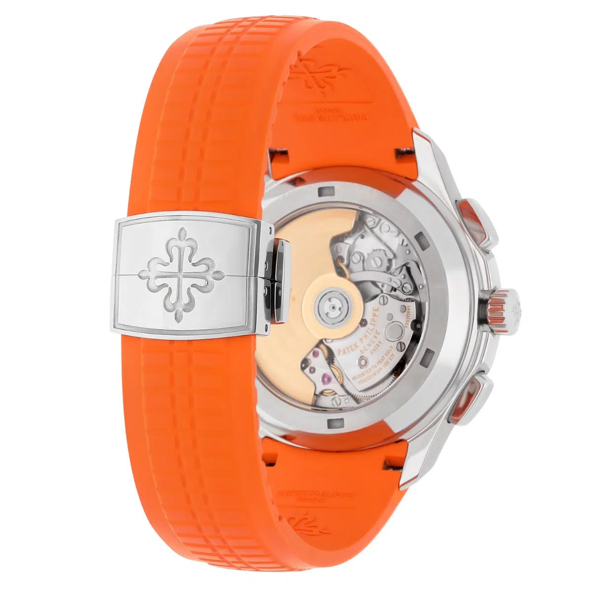 Patek Philippe 5968A Aquanaut Chronograph Orange Band Mens Watch Box/Papers – image 7