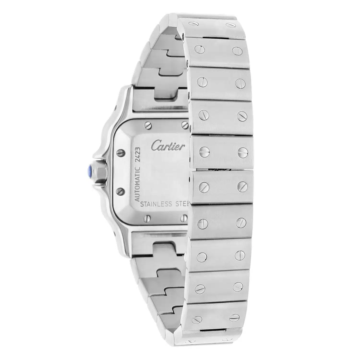 Cartier Santos Galbée Silver Dial Small Steel Ladies Watch W20054D6/2423 – image 8