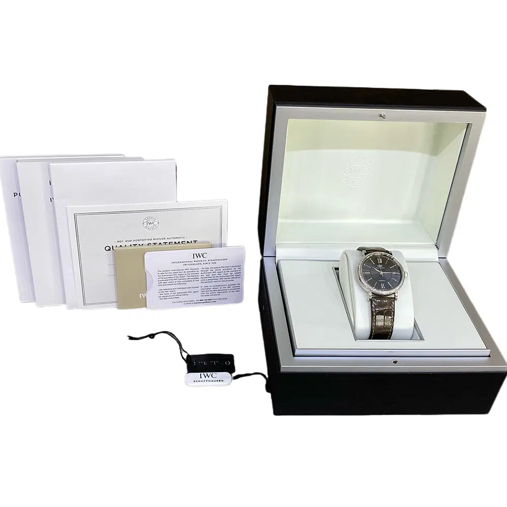 IWC Portofino IW458104 Stainless Steel with Grey Leather Watch 2018 – image 8