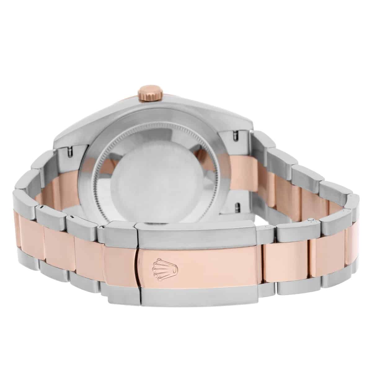 Rolex Datejust 41mm Steel/Everose Gold Mens Watch 126301-0009 Sundust Index Oyster