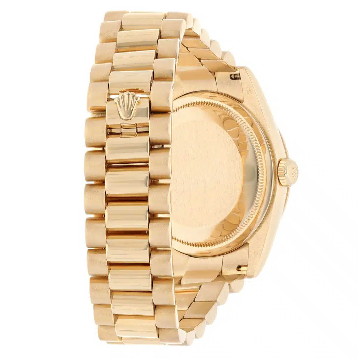 Rolex Day Date 118238-0111 Presidential 36 mm 18K Yellow Gold Black Diamond Dial – image 8