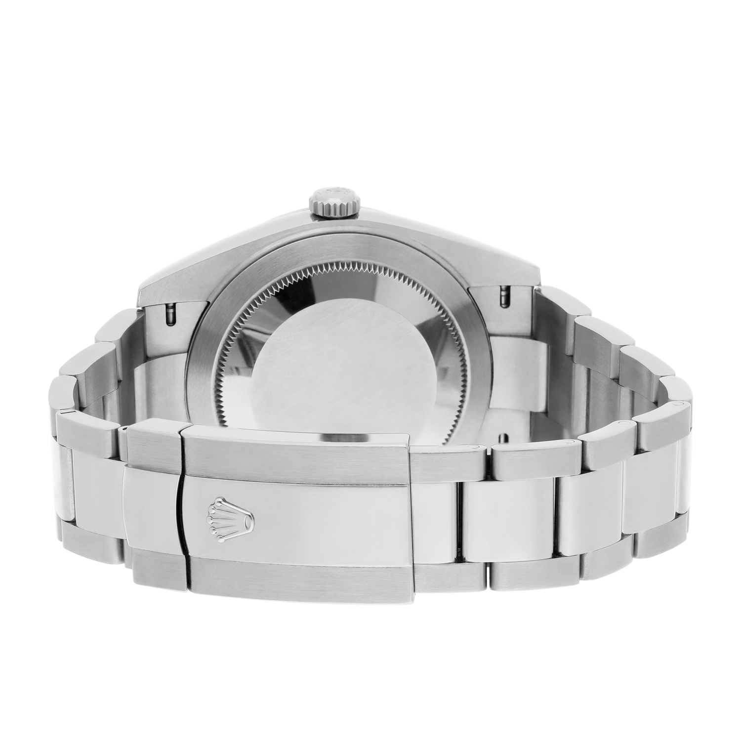 Rolex Datejust 41 Steel Grey Index Dial Mens Oyster Watch Complete 126300