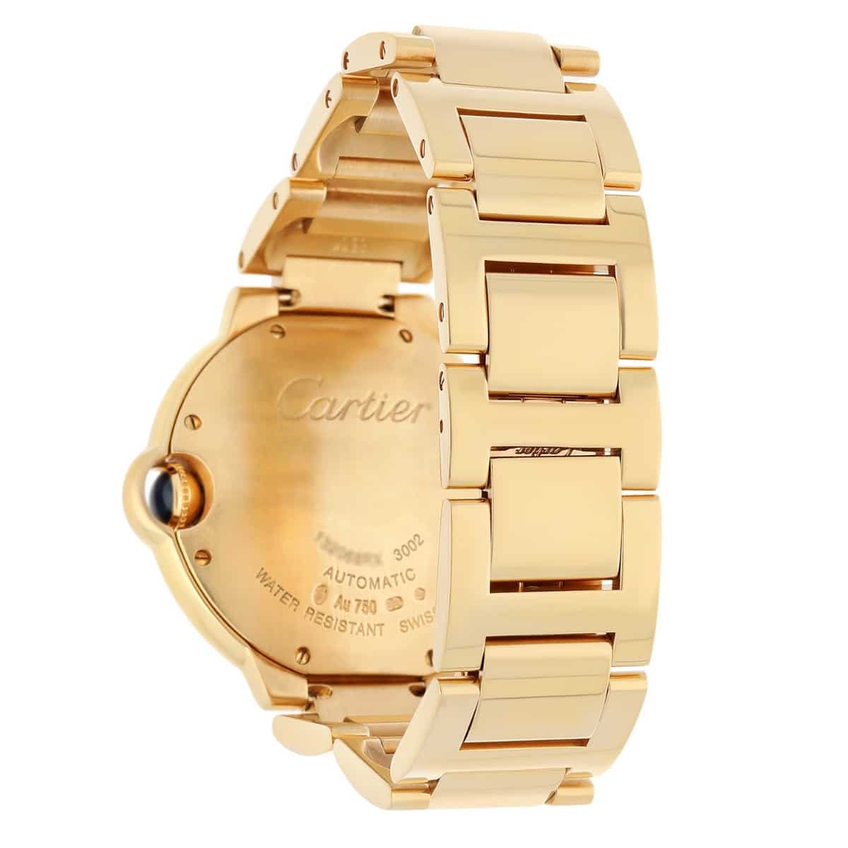 Cartier Ballon Bleu 36mm 18K Yellow Gold with Diamond Dial 3002