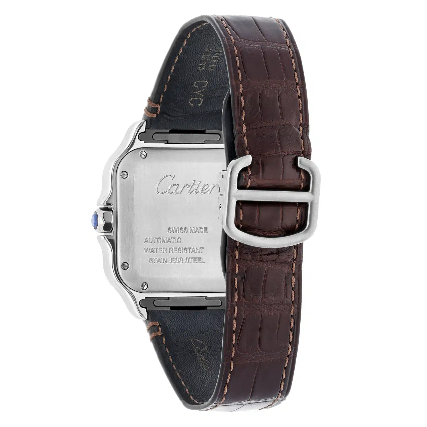 Cartier Santos WSSA0029 35 MM Silver-tone Dial Pre-owned