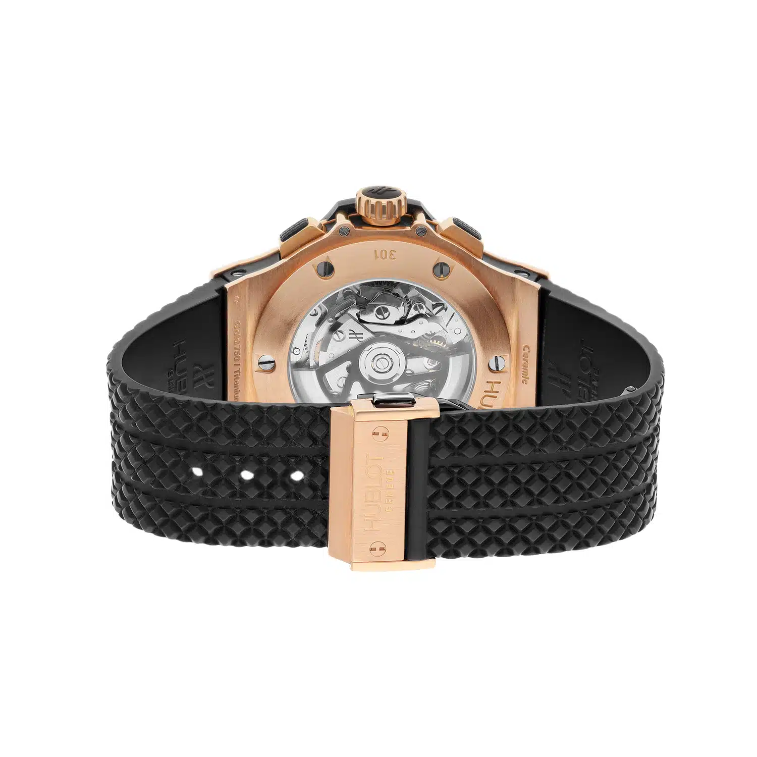 Hublot Big Bang Black 301.PB.131.RX Rose Gold with Black Rubber Watch – image 8