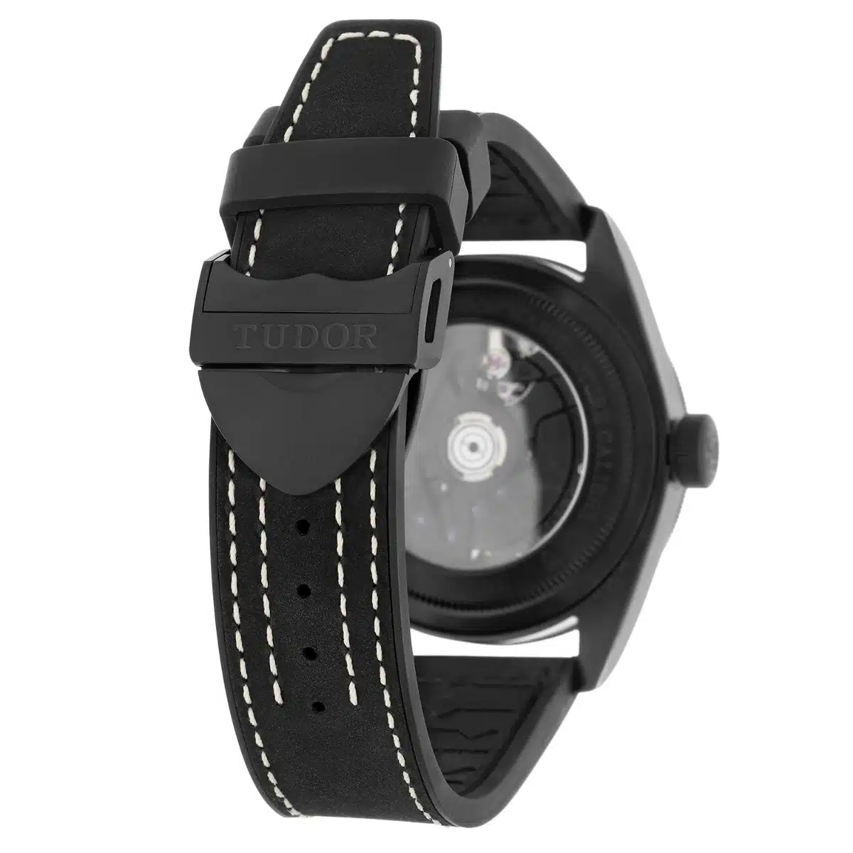 Tudor Black Bay 41 Black Ceramic Leather Strap Men's Watch M79210CNU-0001 Unworn – image 8