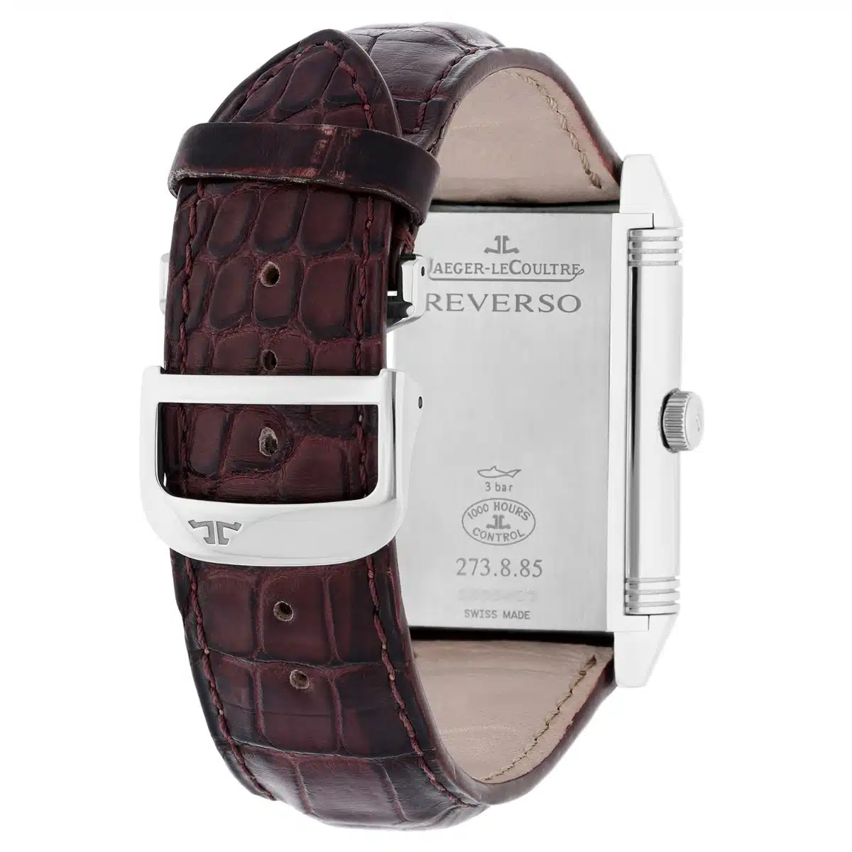 Jaeger-LeCoultre Grande Reverso Duo 273.8.85 Men’s Stainless Steel Watch B/P – image 10