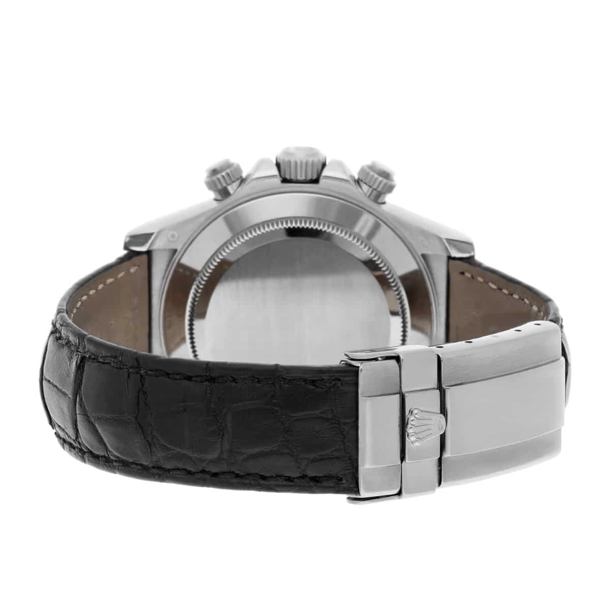 Rolex Cosmograph Daytona 116519 18k White Gold Mens Watch Strap Box Papers