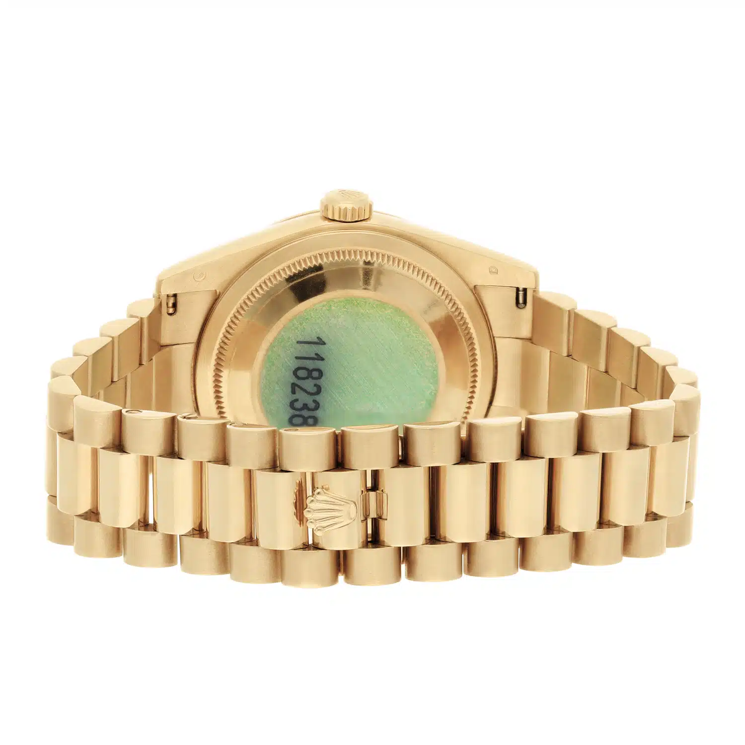 Rolex 18K Yellow Gold 36mm Day-Date President 118238-0103 Engraved Mint Condition – image 8