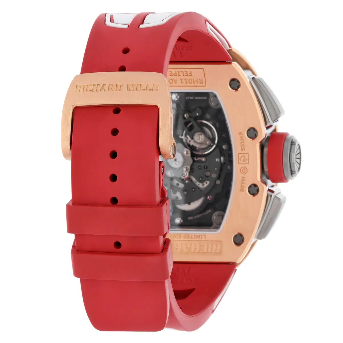 Richard Mille Men's Watch RM011-FM Felipe Massa Chronograph 'Red Demon' Rose Gold – image 7