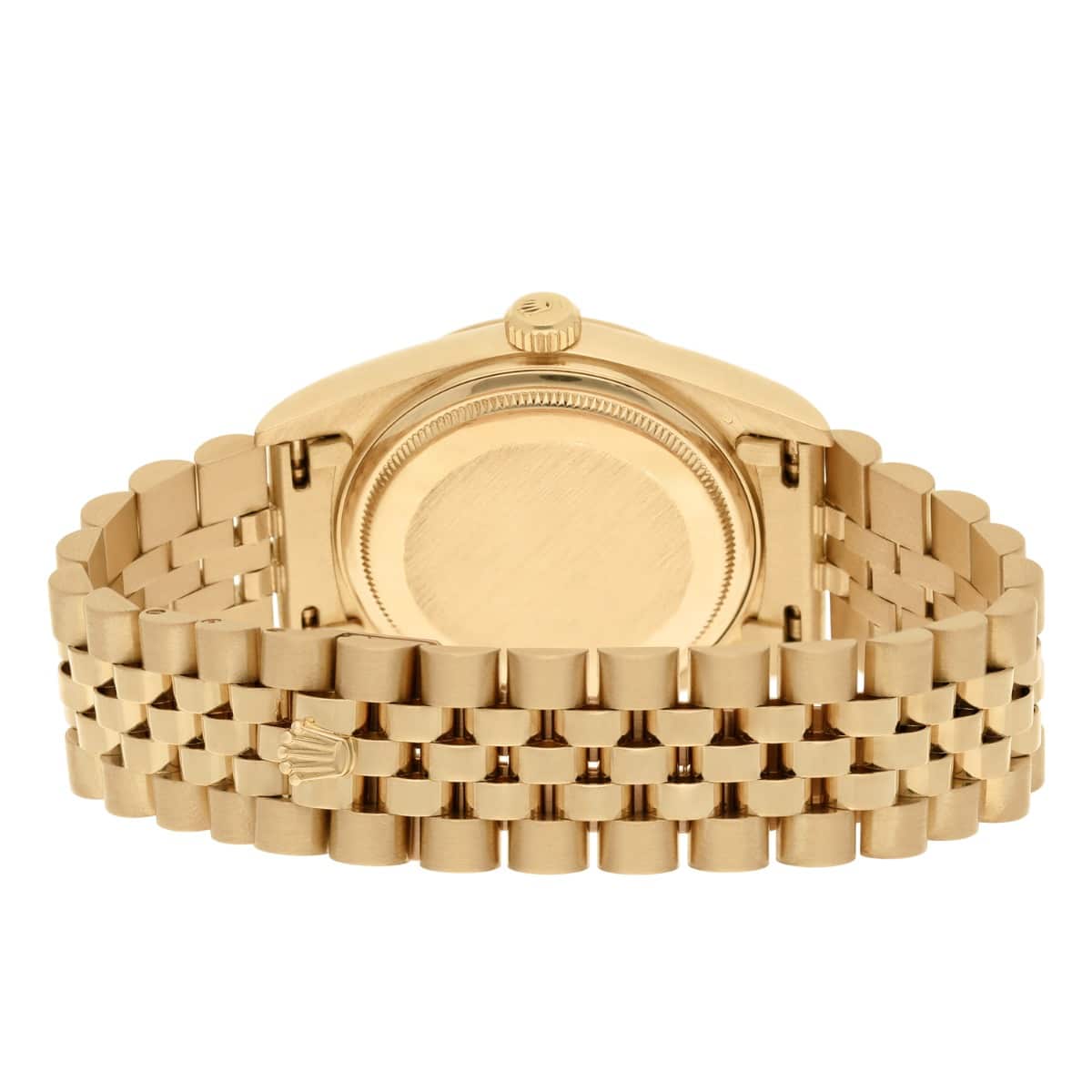 Rolex Datejust 18k Yellow Gold Black Dial Jubilee Mens 36mm Watch 16018