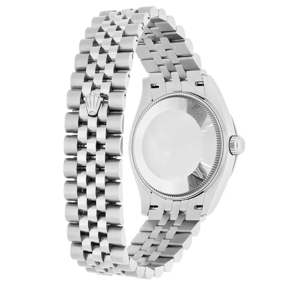 Rolex Datejust Ladies 278274 31mm Silver Diamond Dial Fluted Bezel Jubilee Band – image 8