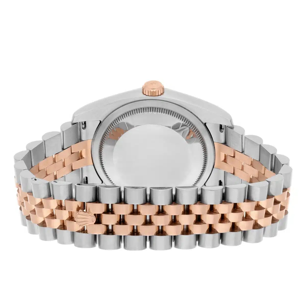Rolex Datejust 36mm 116231-0060 White Diamond Dial Rose Gold & Stainless Steel Watch – image 8