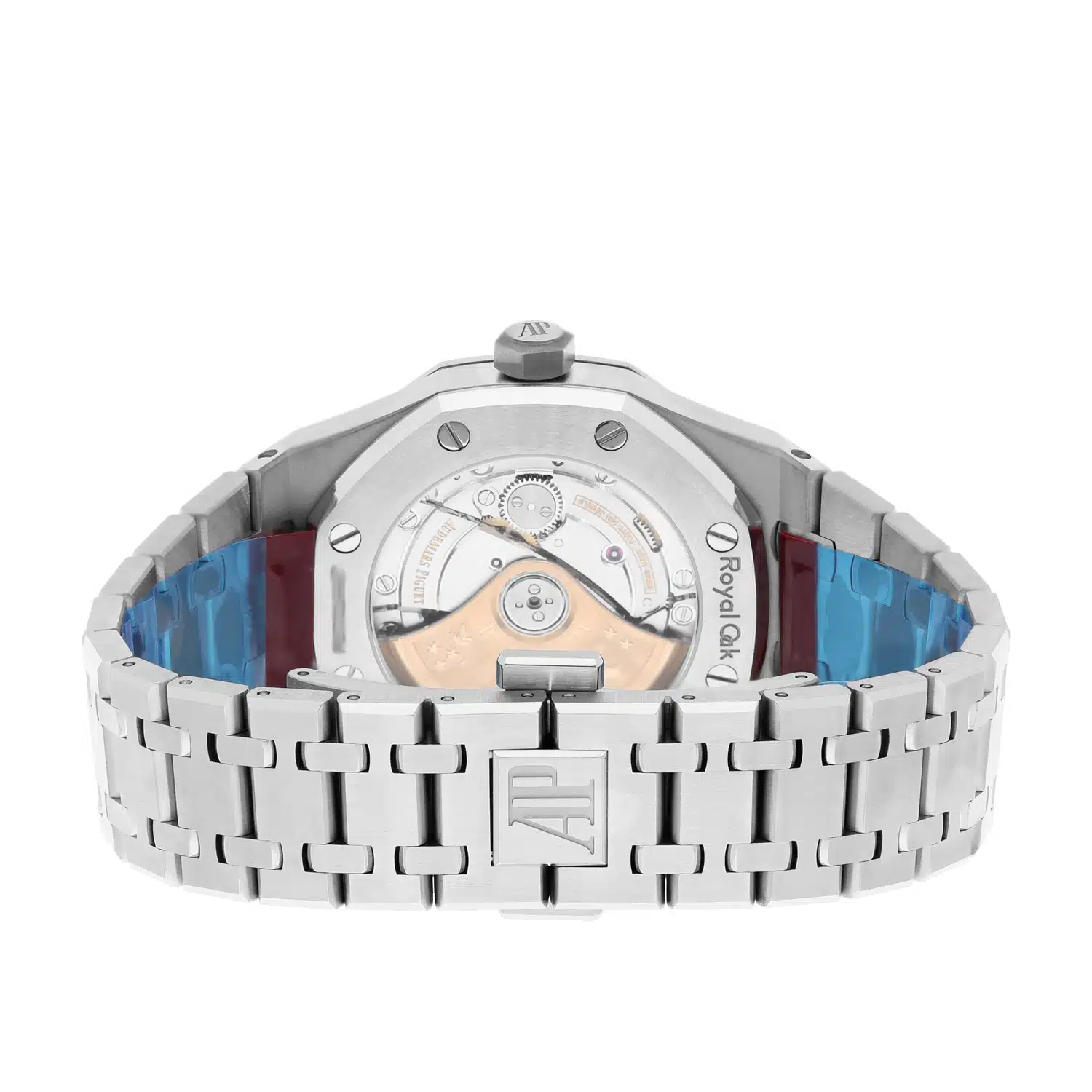 Audemars Piguet Royal Oak 15451ST.ZZ.1256ST.03 Automatic Factory Diamond Bezel Blue Dial 37mm Watch – image 8