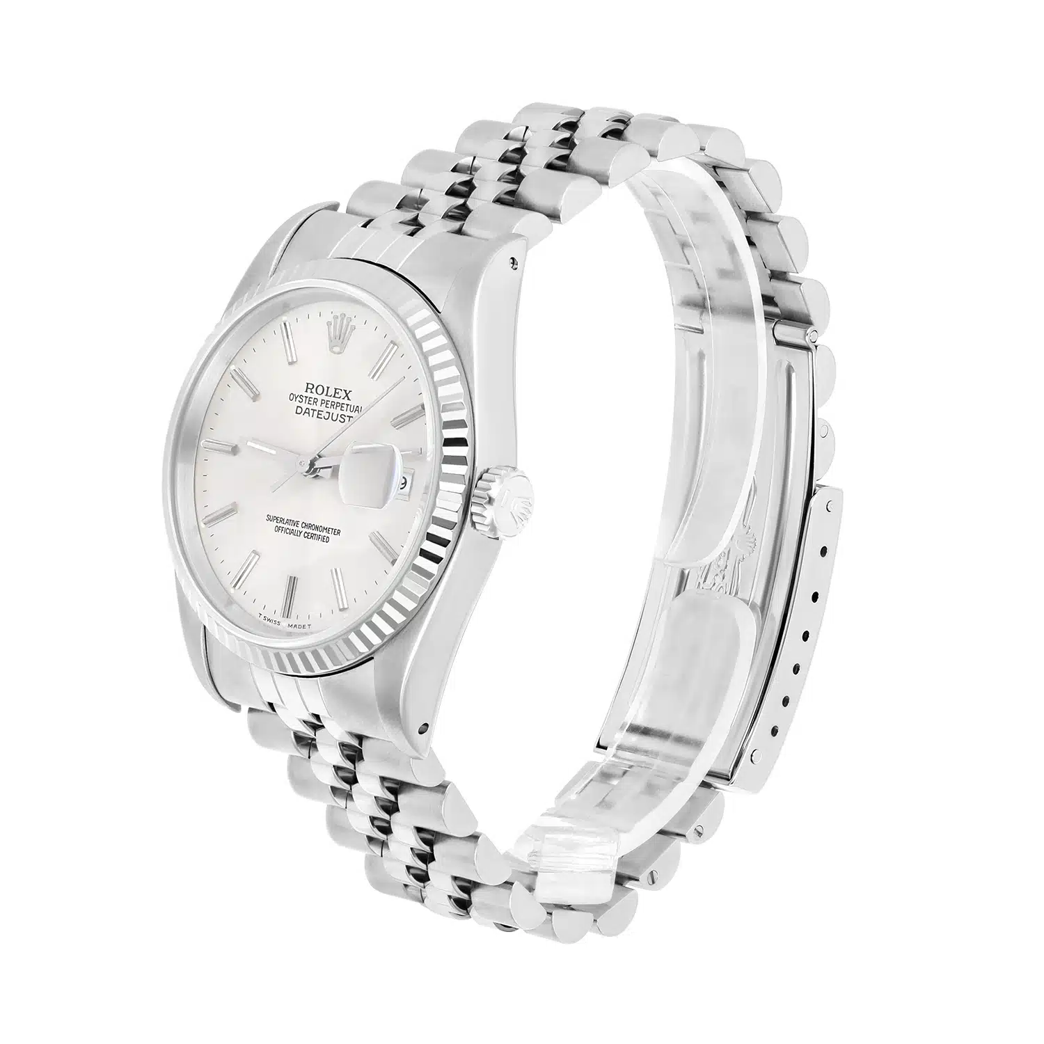 Rolex Datejust 36mm Stainless Steel 16234 Silver Dial, Jubilee Circa 1995 – image 3
