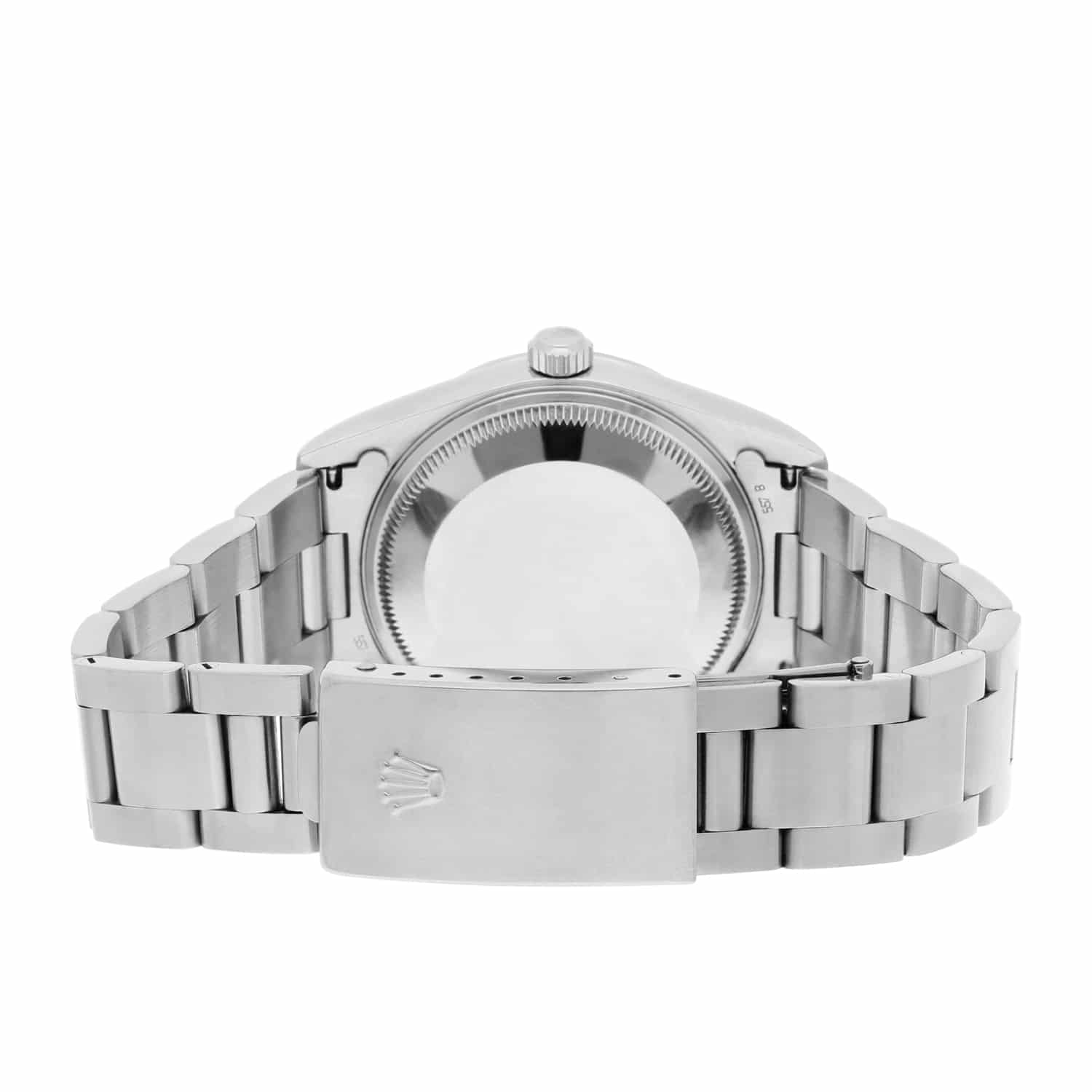 Rolex Date 34mm Stainless Steel Watch Oyster Band Silver Dial Circa 15200 - 1997