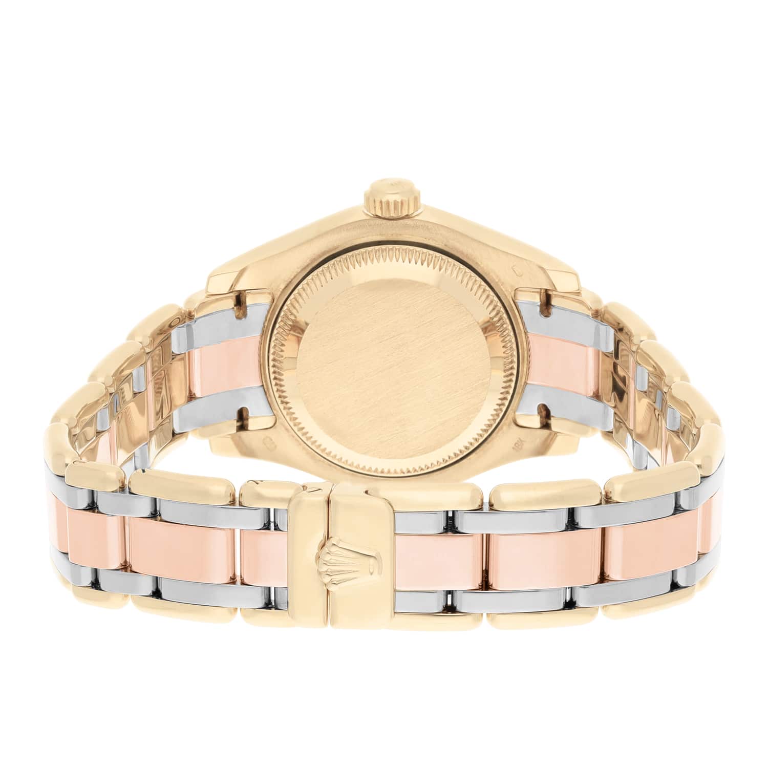 Rolex Lady-Datejust Tridor Pearlmaster 18K Rose/Yellow/White Gold 29mm Ladies Box Papers 69318