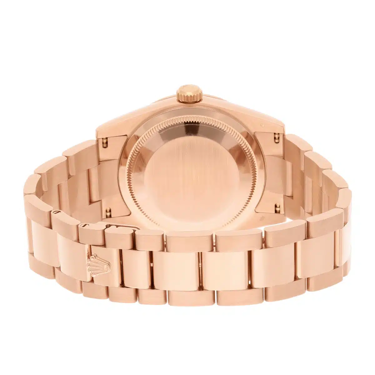 Rolex Day-Date 36 Ruby Baguette Diamond Dial 18k Rose Gold Watch 118205 – image 8