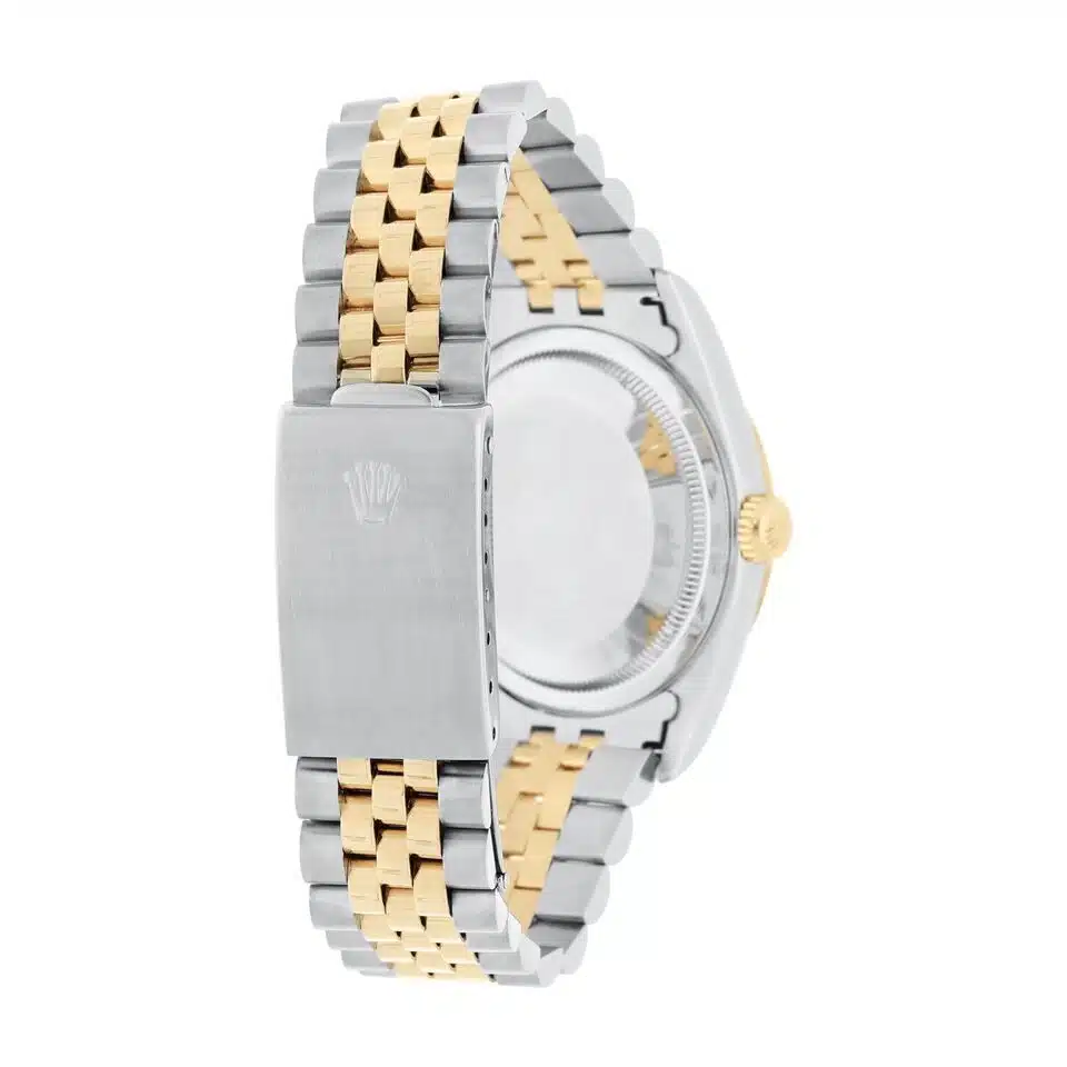 Rolex Datejust 36mm Two Tone Champagne Index Dial Jubilee 16233 Circa 2001 B/P – image 8