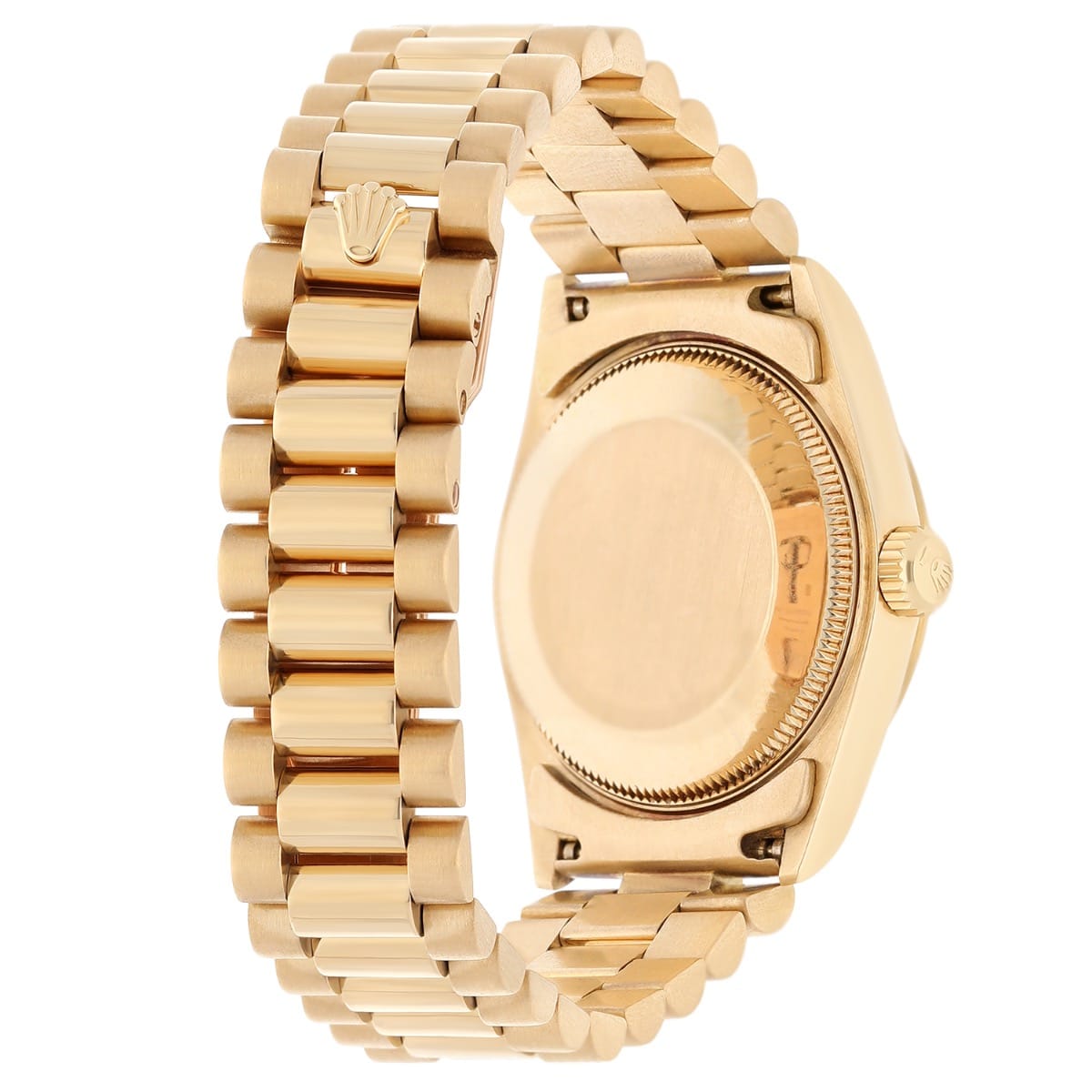 Rolex 31mm 18kt Gold Datejust Presidential Champagne Diamond Dial Midsize 68278
