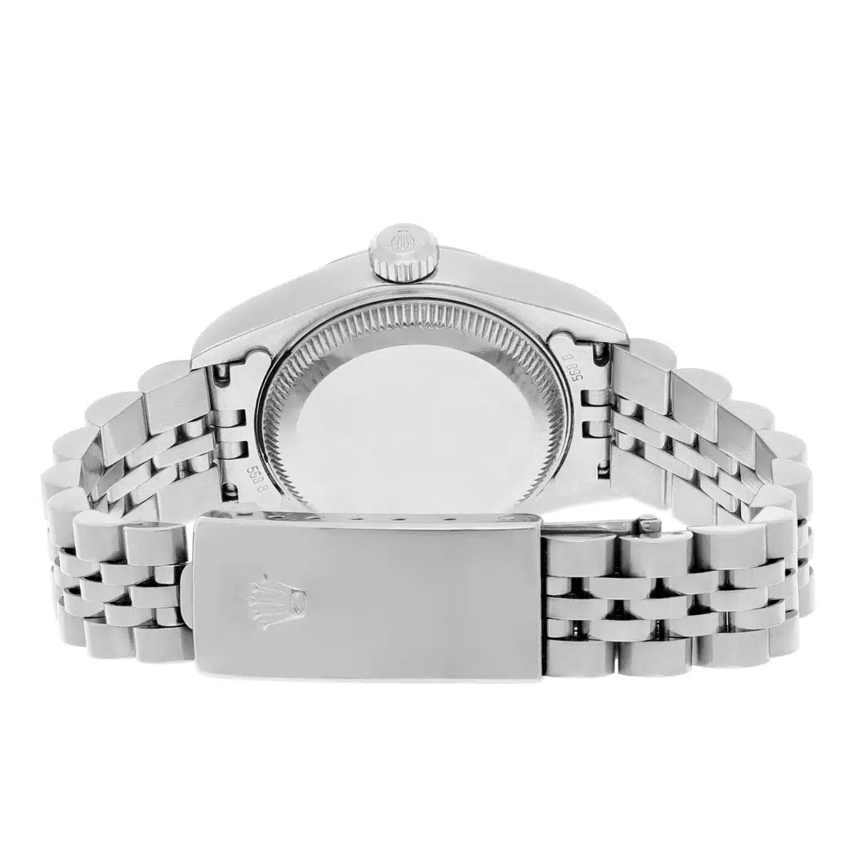 Rolex Ladies Datejust 26mm Silver Dial Fluted Bezel Jubilee Watch 69174 – image 9
