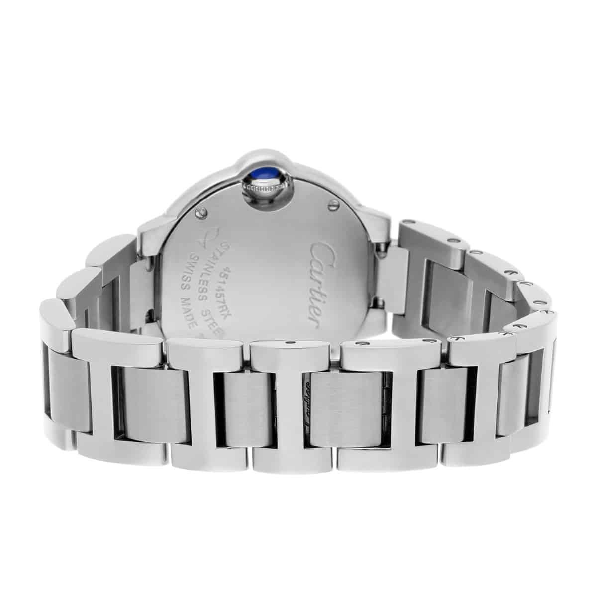 Cartier Ballon Bleu Silver Dial Quartz Stainless Steel Ladies Watch W69010Z4