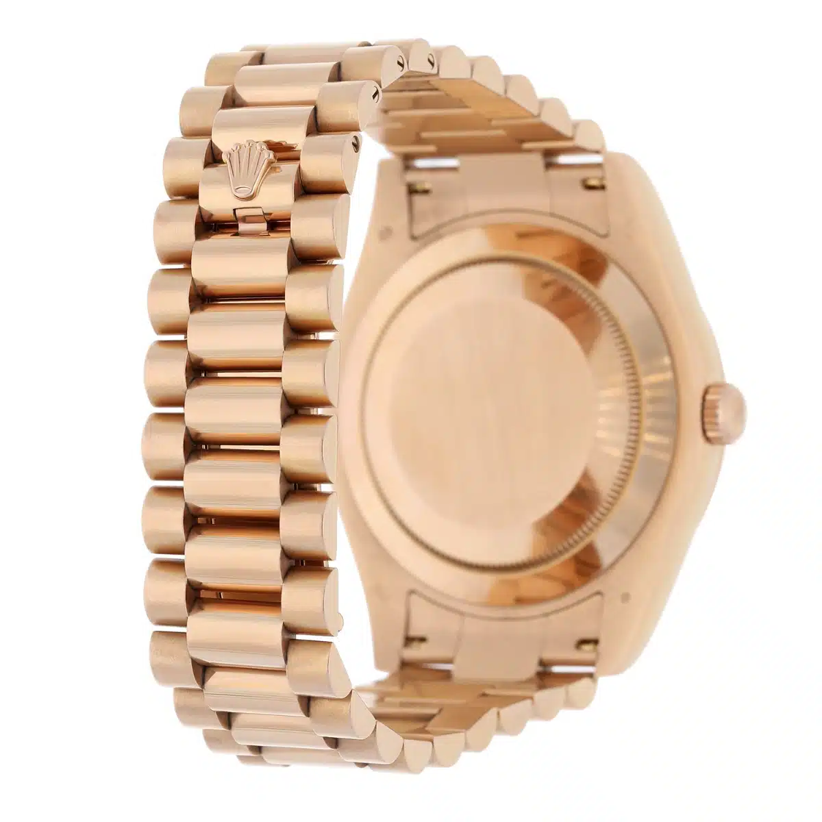 Rolex 41mm Day-Date 218235-0035 18K Everose Gold President Bracelet Chocolate Dial – image 7