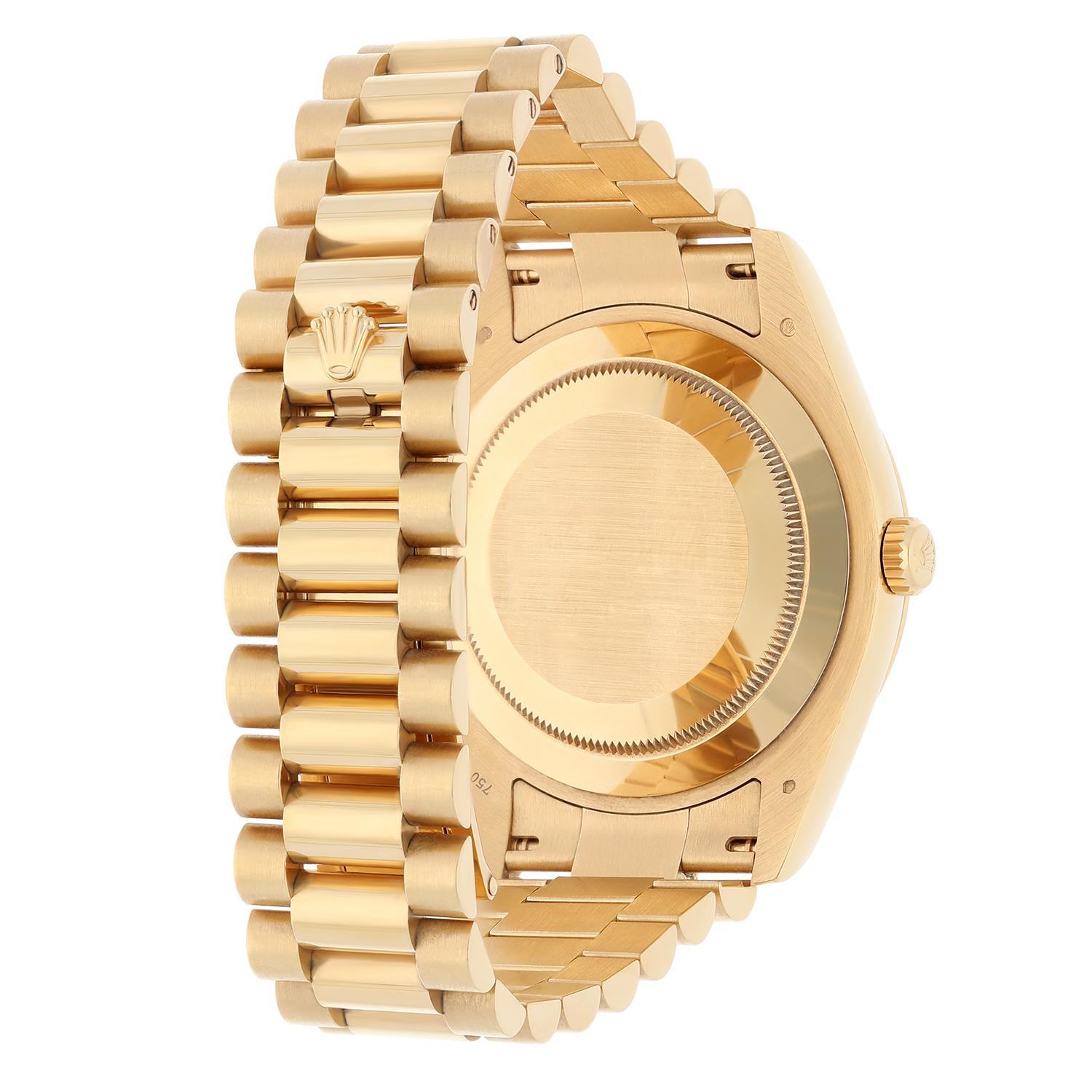 Rolex Day-Date II 218238-0037 Yellow Gold Watch White Roman Dial Complete