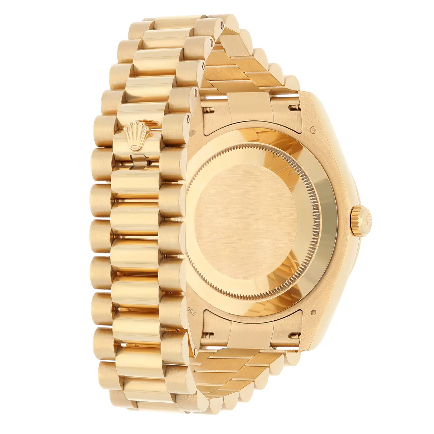 Rolex Day-Date II 218238-0037 Yellow Gold Watch White Roman Dial Complete – image 9