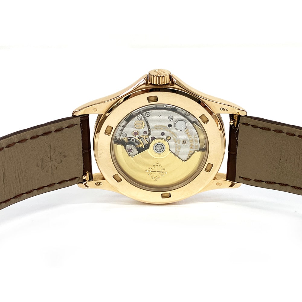 Patek Philippe Calatrava 37mm 5127R-001 Rose Gold With Brown Leather Watch 2013