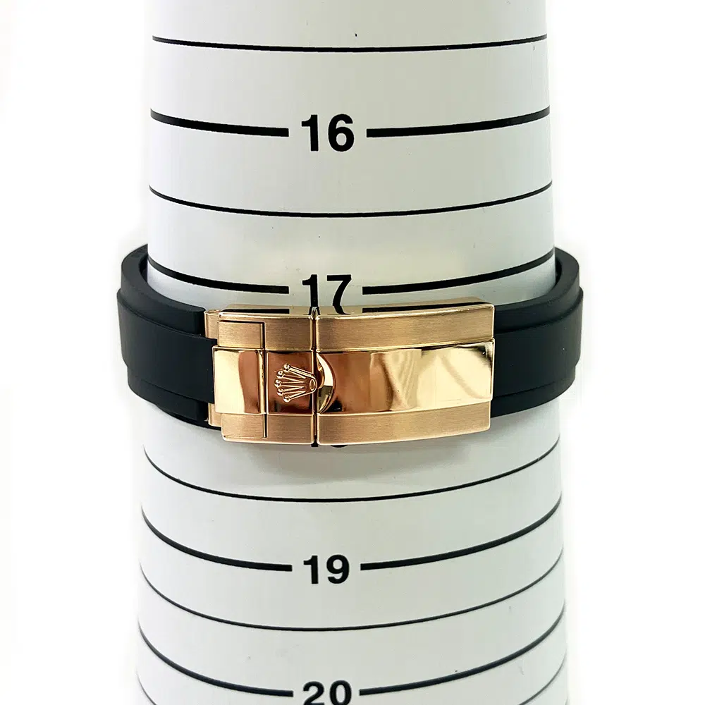 Rolex Yacht-Master Black Dial 116655 40mm Rose Gold Black Rubber Watch 2018 – image 7