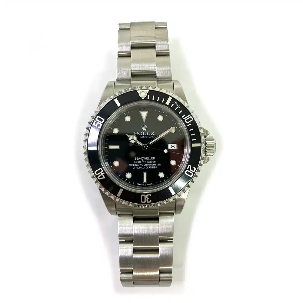 Rolex Sea-Dweller Black Dial 16600 Stainless Steel Oyster Watch 2002 – image 3