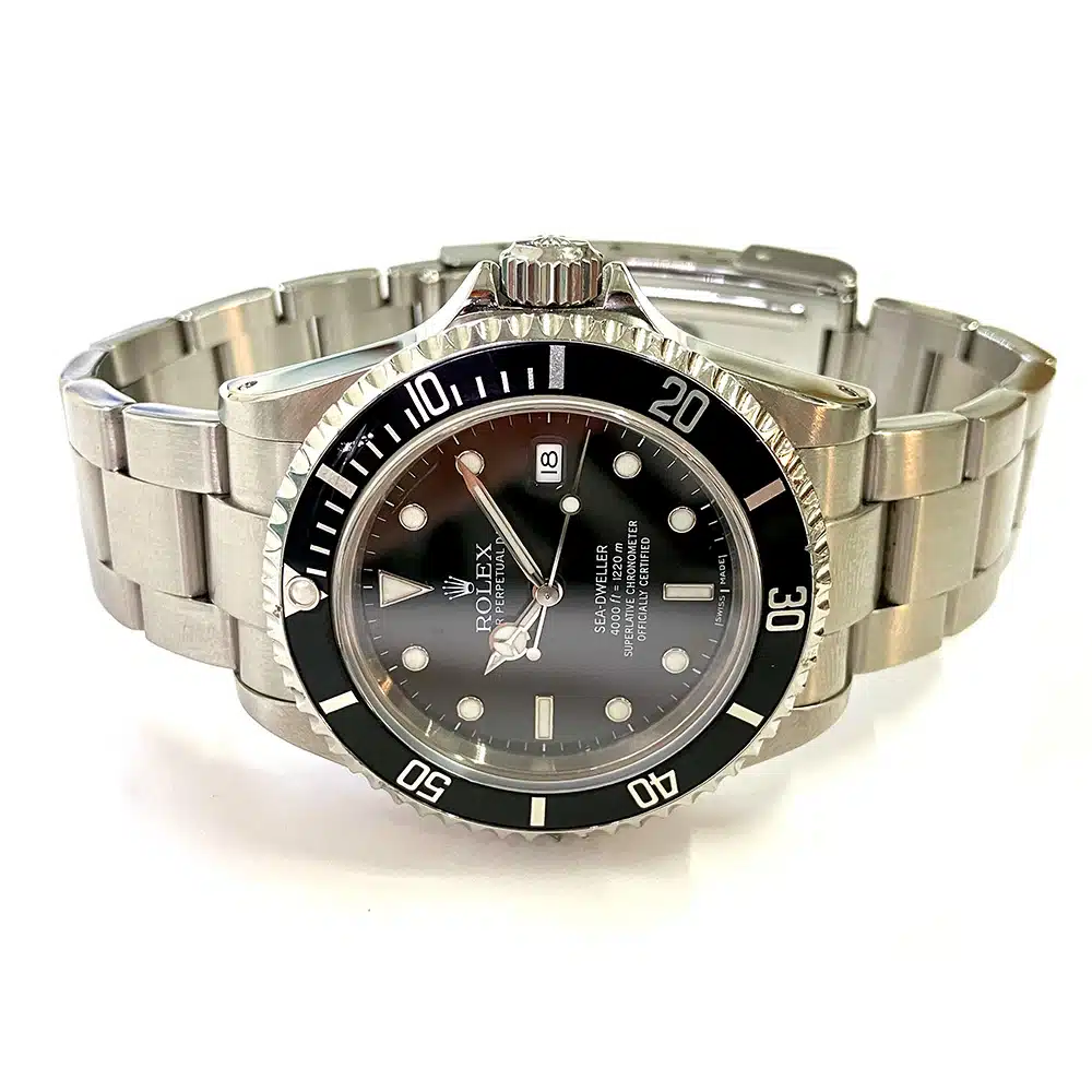 Rolex Sea-Dweller Black Dial 16600 Stainless Steel Oyster Watch 2002 – image 4