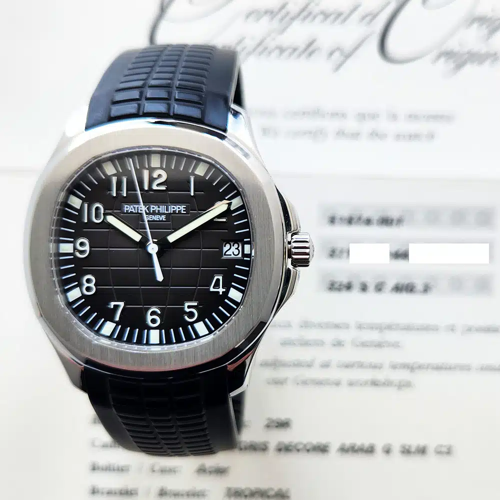 Patek Philippe Aquanaut 40mm 5167A-001 Stainless Steel With Black Rubber Watch Black Dial 2008 – image 2