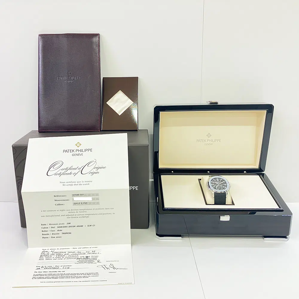 Patek Philippe Aquanaut Travel Time 5164A-001 Stainless Steel With Black Rubber Watch Black Dial 2015 – image 9