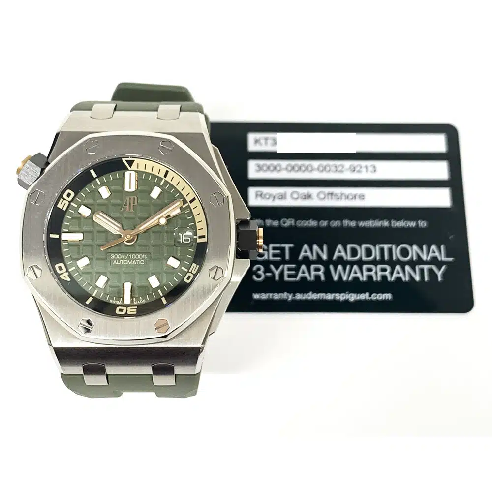 Audemars Piguet Royal Oak Offshore Diver 15720ST.OO.A052CA.01 42mm Stainless Steel with Green Dial Watch 2022 – image 2