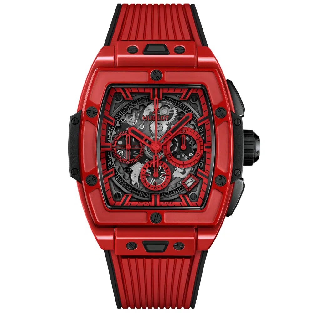 Hublot Spirit of Big Bang 42mm 642.CF.0113.RX Red Ceramic With Red Rubber Watch