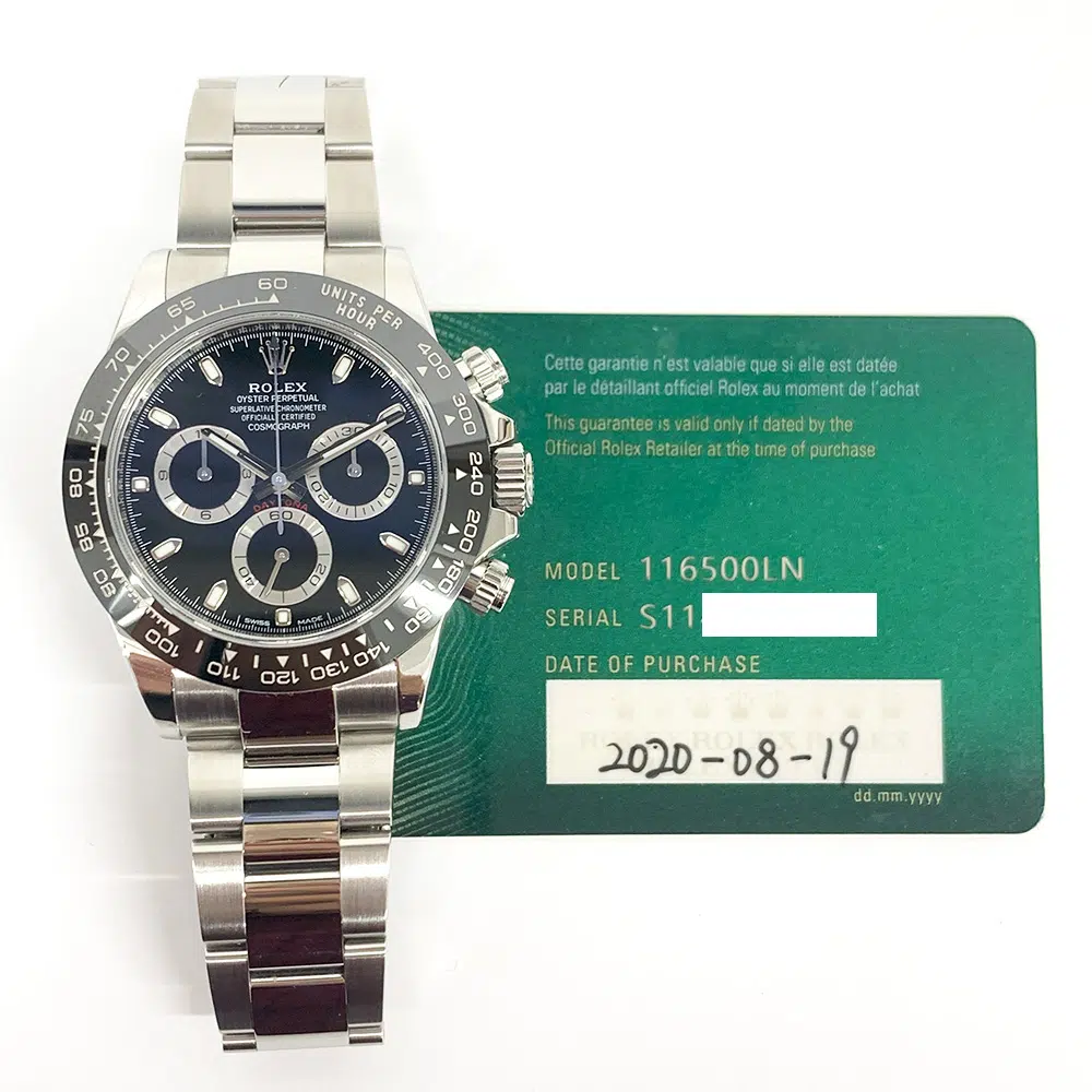 Rolex Cosmograph Daytona 116500LN 40mm Stainless Steel with Black Dial Watch 2020 – image 2