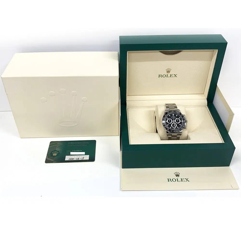 Rolex Cosmograph Daytona 116500LN 40mm Stainless Steel with Black Dial Watch 2020 – image 8