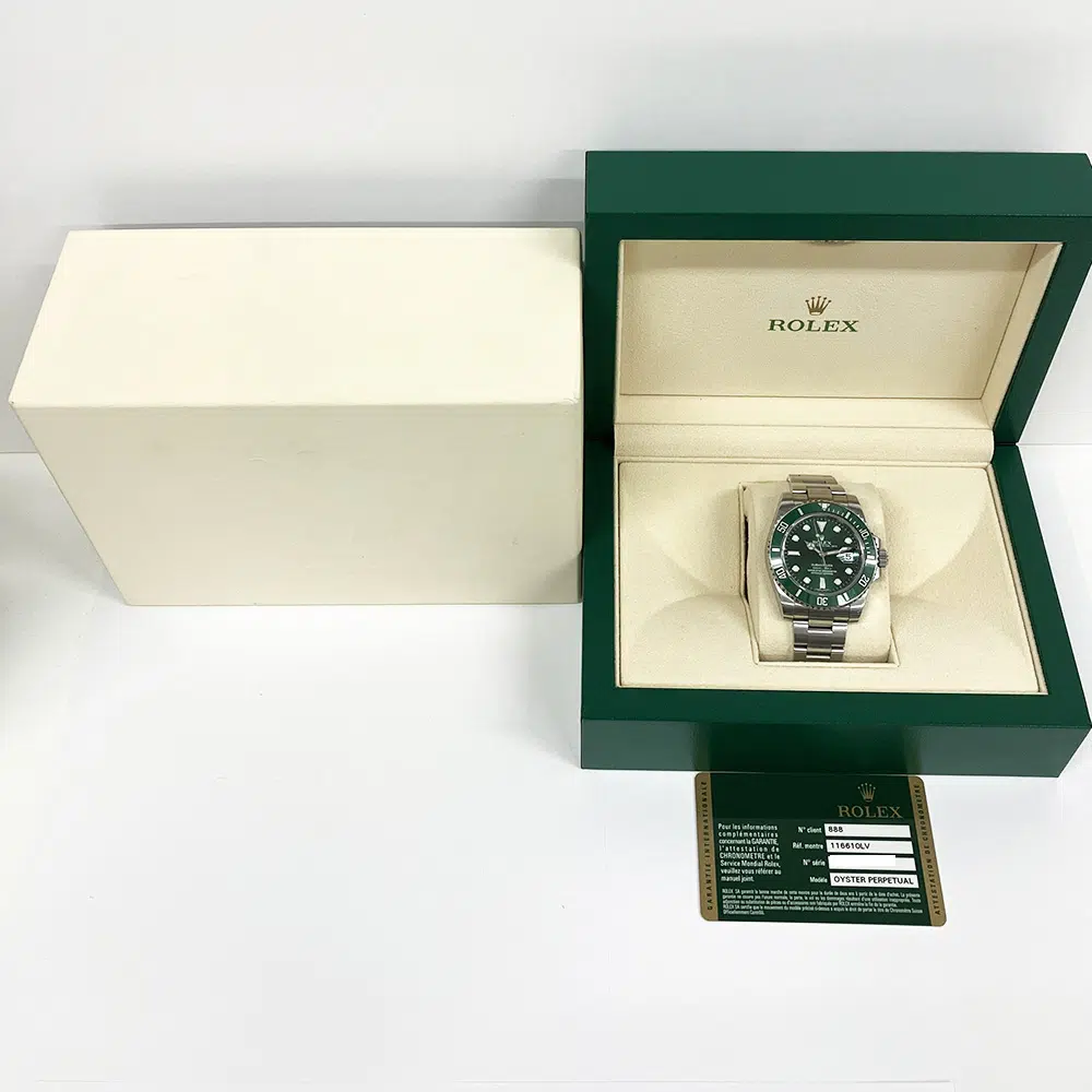 Rolex Submariner Ceramic Bezel Stainless Steel Green 116610LV Green Dial Watch 2011 – image 8