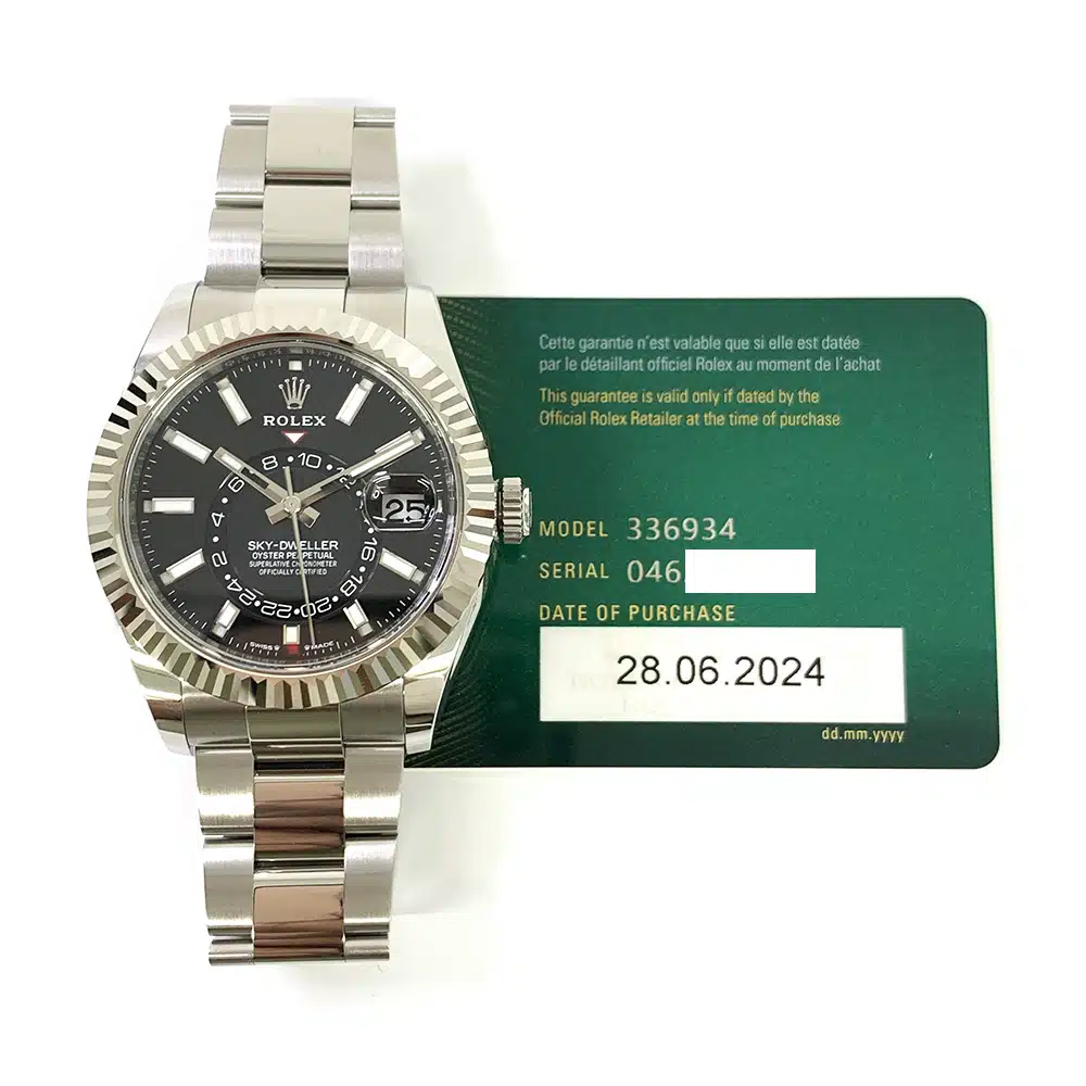 Rolex Sky-Dweller 42mm 336934-0007 Oyster Stainless Steel Watch Black Index Dial MINT 2024 – image 2