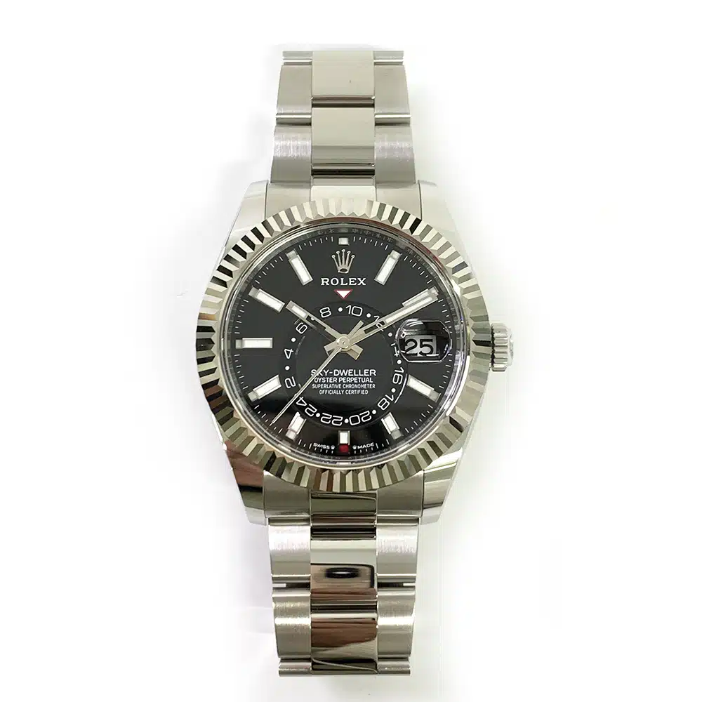 Rolex Sky-Dweller 42mm 336934-0007 Oyster Stainless Steel Watch Black Index Dial MINT 2024