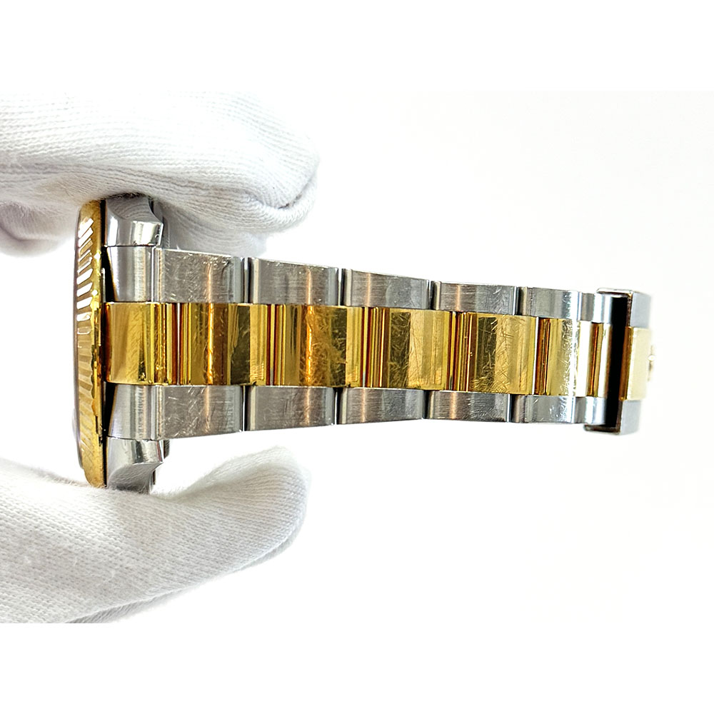 Rolex Datejust Black Dial 41mm Fluted Bezel 126333 SS / YG Oyster Watch 2021