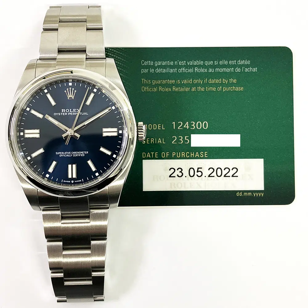 Rolex Blue Dial Oyster Perpetual 41mm 124300 Stainless Steel Watch 2022 – image 2