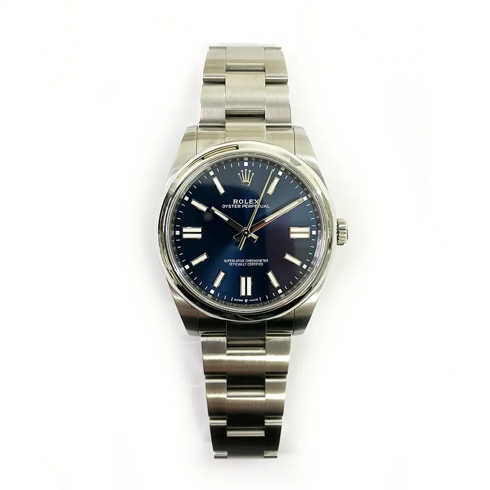 Rolex Blue Dial Oyster Perpetual 41mm 124300 Stainless Steel Watch 2022 – image 3