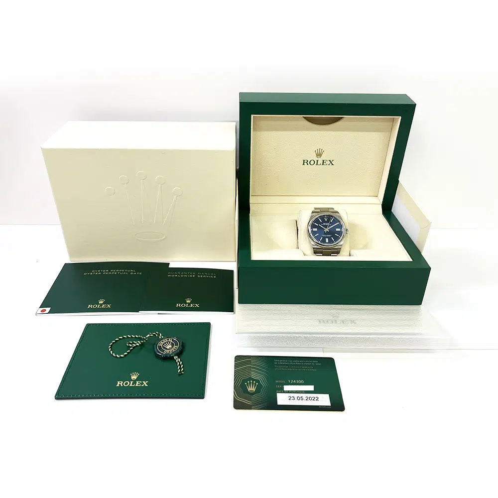 Rolex Blue Dial Oyster Perpetual 41mm 124300 Stainless Steel Watch 2022 – image 8