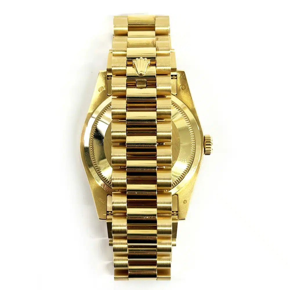 Rolex Day-Date 36 118388 Yellow Gold with Purple Dial Watch – image 3