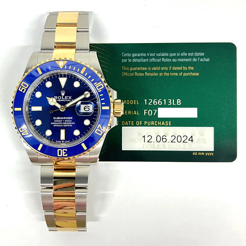 Rolex Submariner Stainless Steel and 18k Yellow Gold 41mm 126613LB Blue 2024 – image 2