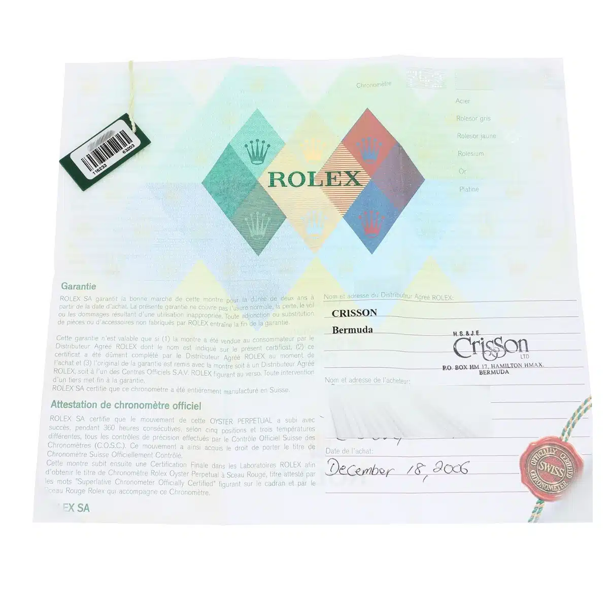 Rolex Datejust 36 Gold/Steel 116233 Blue Diamond Dial Jubilee Watch Box Papers – image 9
