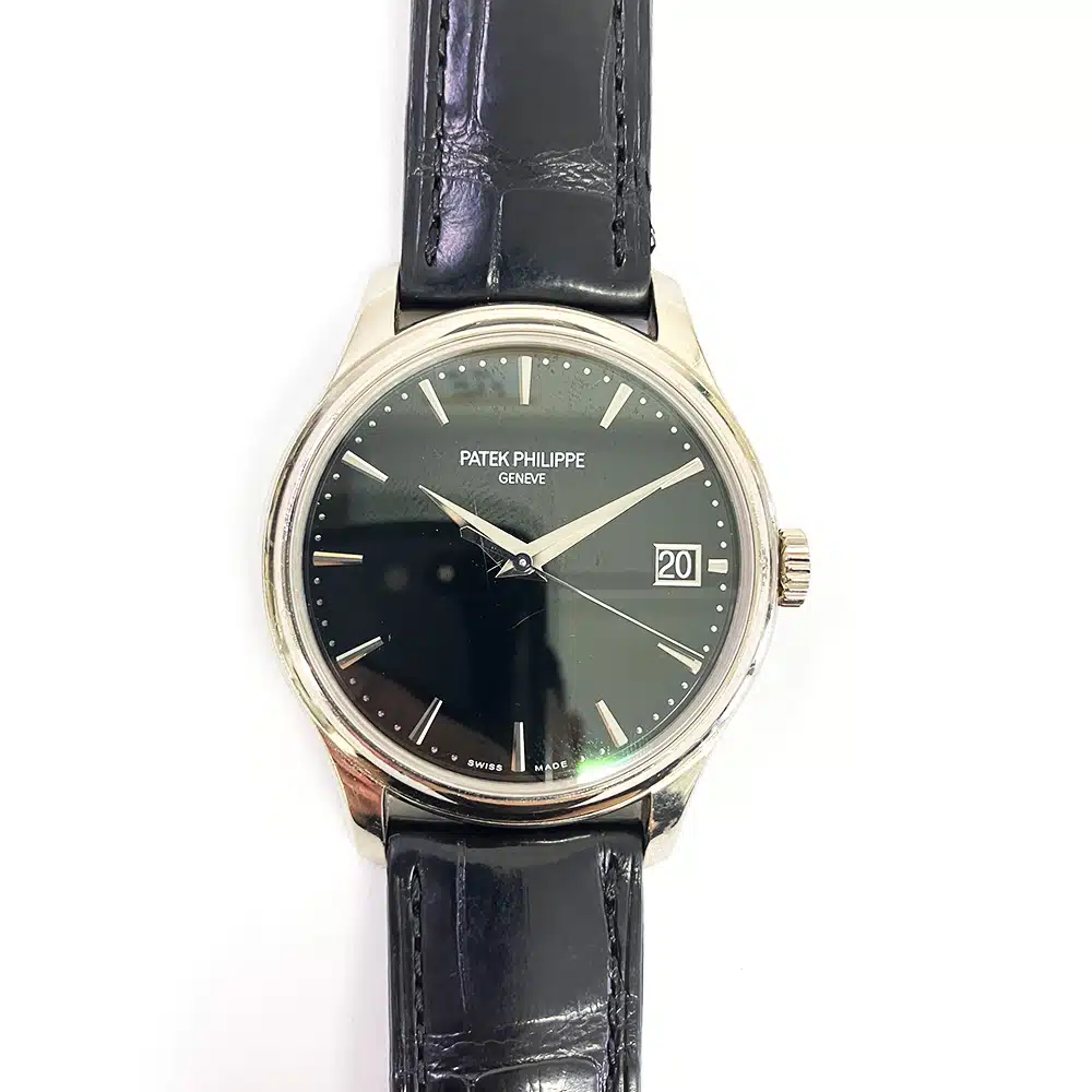 Patek Philippe Calatrava 39mm 5227G-010 White Gold With Black Leather Watch Black Dial 2017 – image 3